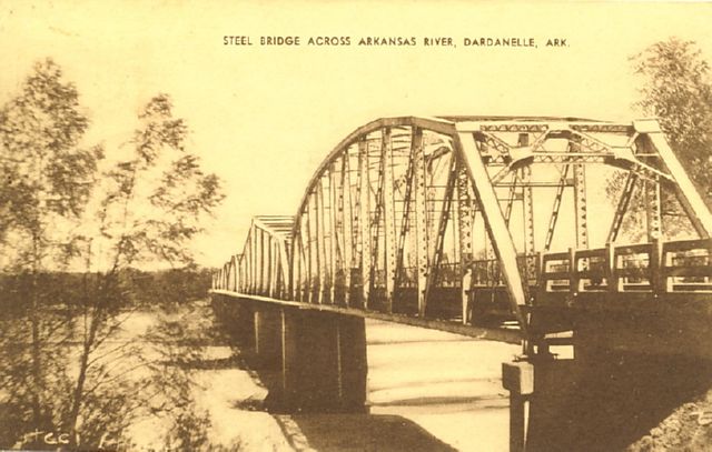 Steel Bridge Across Arkansas River, Dardanelle, Ark.